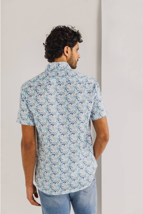 State of Art shirt ss print satin